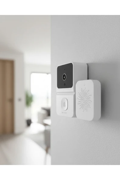 SAYARMARKT WiFi Akıllı Kapı Zili Kamera Gece Görüşlü Çift Yönlü Sesli ürün görseli 1