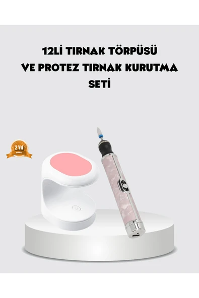 SAYARMARKT 20.000 RPM Tırnak Matkabı + Mini LED Oje Kurutma Cihazı Seti ürün görseli 1