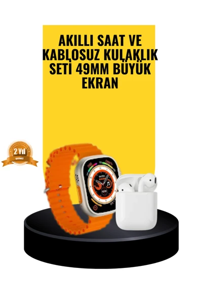 SAYARMARKT Watch 9 Max Akıllı Saat Sesli Görüşme Özellikli Kulaklık Seti ürün görseli 1