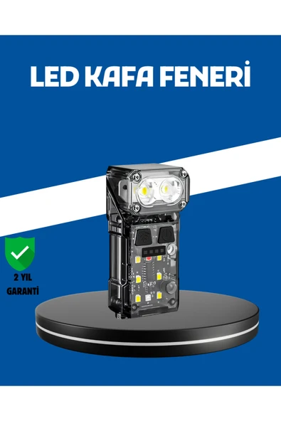 SAYARMARKT Şarjlı LED Kafa Lambası Manyetik Klipsli El Sensörlü Çok Fonksiyonlu ürün görseli 1