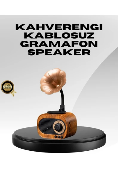 SAYARMARKT Kablosuz Retro Radyo Hoparlör 5W Güçlü Ses USB Hafıza Kart Destekli ürün görseli 1