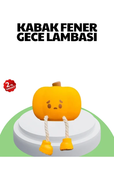 SAYARMARKT Şarjlı Pumpkin LED Masa Lambası Zamanlayıcılı Dokunmatik ürün görseli 1