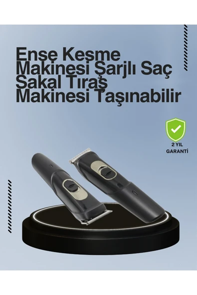 SAYARMARKT Kablosuz, Paslanmaz Çelik Bıçaklı Profesyonel Saç ve Sakal Tıraş Makinesi – Sessiz, Güçlü ve Ergonom ürün görseli 1