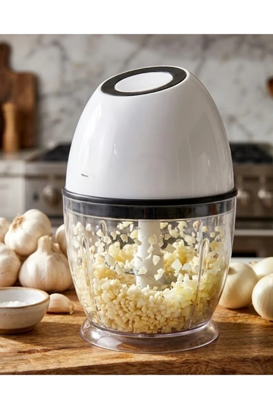 SAYARMARKT Kablosuz Mini Doğrayıcı 450 ML Şarjlı Sebze Doğrayıcı Paslanmaz Çelik Bıçaklı ürün görseli 1