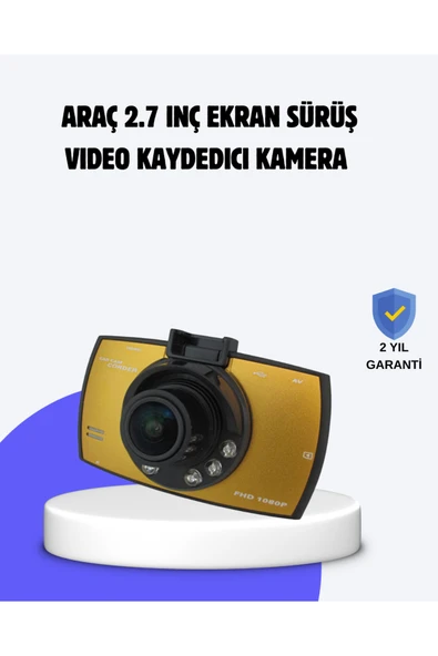SAYARMARKT Full HD Araç Kamerası G Sensor Gece Görüşlü Dash Cam ürün görseli 1
