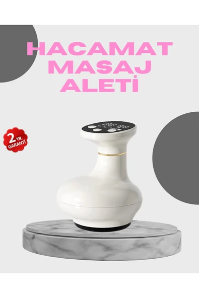 SAYARMARKT 3’ü 1 Arada Şarjlı Masaj Cihazı Kupa Terapisi Sıcak Kompres Gua Sha ürün görseli 1