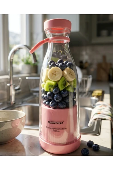 SAYARMARKT Mini Blender USB Şarjlı Smoothie Hazırlayıcı Kolay Temizlenebilir Tasarım ürün görseli 1