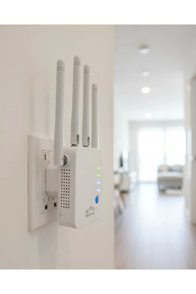 SAYARMARKT 4 Antenli WiFi Güçlendirici - Yüksek Hızlı Güçlü Sinyal Genişletici ürün görseli 1