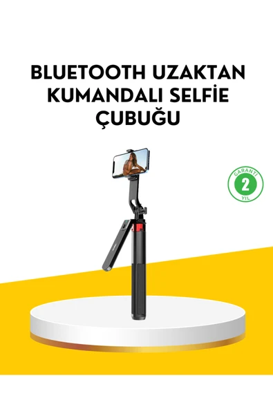SAYARMARKT Tripodlu Selfie Çubuğu Uzaktan Kumandalı Canlı Yayın Uyumlu ürün görseli 1