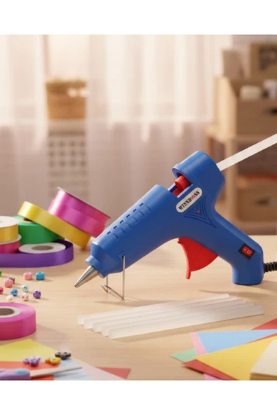 SAYARMARKT 11 mm Silikon Uyumlu 80 W Güçlü Silikon Tabancası 5 Adet Silikon Hediyeli ürün görseli 1