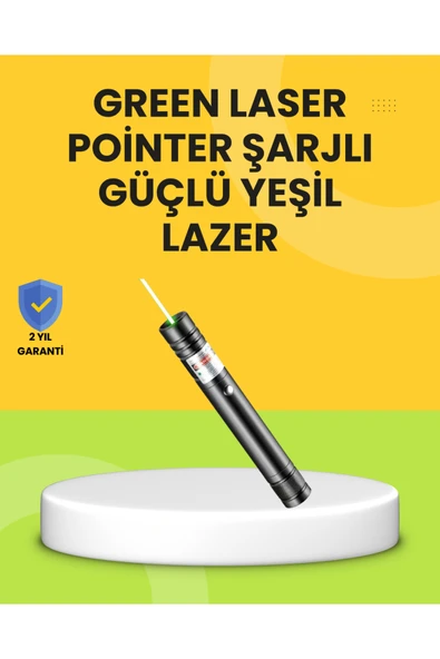 SAYARMARKT Uzun Mesafe Görünürlüklü Yeşil Lazer Kalemi Şarjlı ürün görseli 1