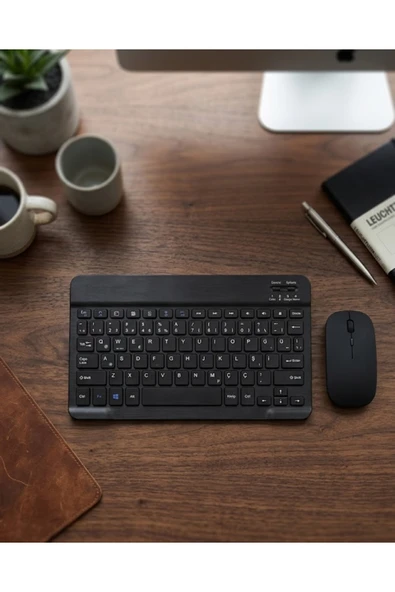 SAYARMARKT Wireless Klavye Mouse Seti Bluetooth Bağlantılı İnce Tasarım Sessiz Kullanım ürün görseli 1