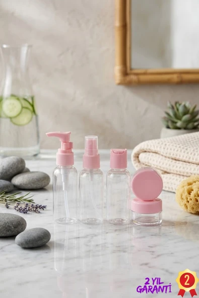 SAYARMARKT 30 ml 5’li Seyahat Şişe Seti Hafif Tasarım Kozmetik Dolum ürün görseli 1