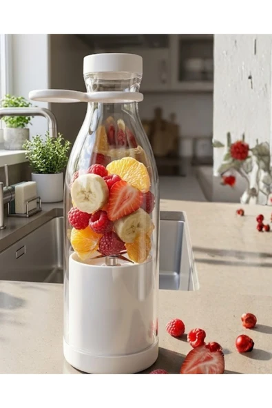 SAYARMARKT Kablosuz Taşınabilir Blender 380 ml Smoothie Milkshake Meyve Karıştırıcı ürün görseli 1