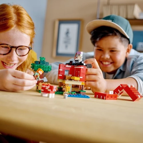 LEGO Minecraft 21179 The Mushroom House - Resim 4