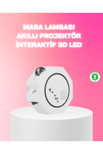 SAYARMARKT 360° Döndürülebilir Yıldızlı Gökyüzü Projeksiyon Gece Lambası ürün görseli 1