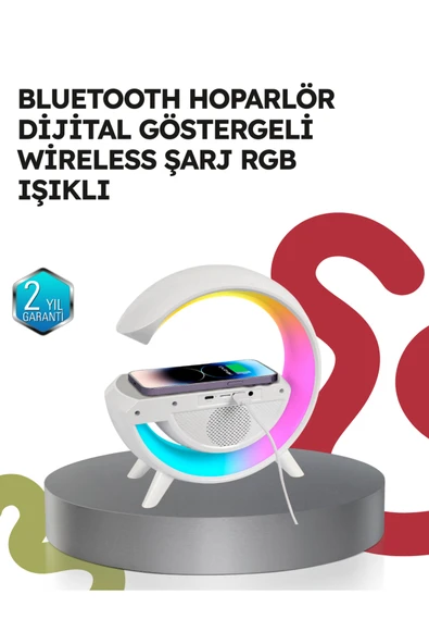 SAYARMARKT 2025 Model 15W Kablosuz Şarjlı Renkli Atmosfer Lambası ürün görseli 1