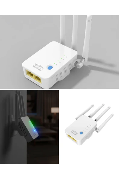 SAYARMARKT Ev ve Ofis İçin WiFi Güçlendirici WPS Düğmeli Güvenli Tekrarlayıcı ürün görseli 1