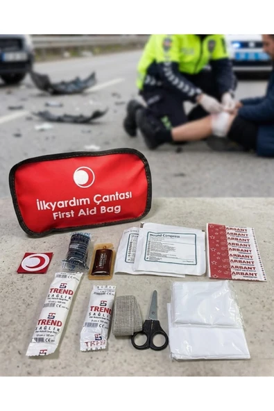 SAYARMARKT Araç ve Ev İçin İlk Yardım Çantası Eksiksiz Acil Müdahale Seti ürün görseli 1