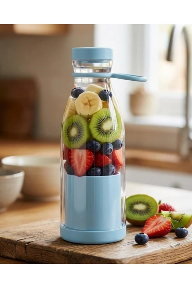 SAYARMARKT Kablosuz Taşınabilir Blender 380 ml Smoothie Milkshake Meyve Karıştırıcı ürün görseli 1