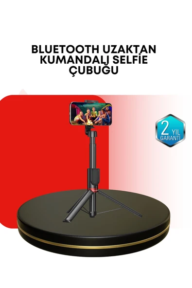 SAYARMARKT Dikey ve Yatay Çekim Destekli Selfie Stick Tripod ürün görseli 1