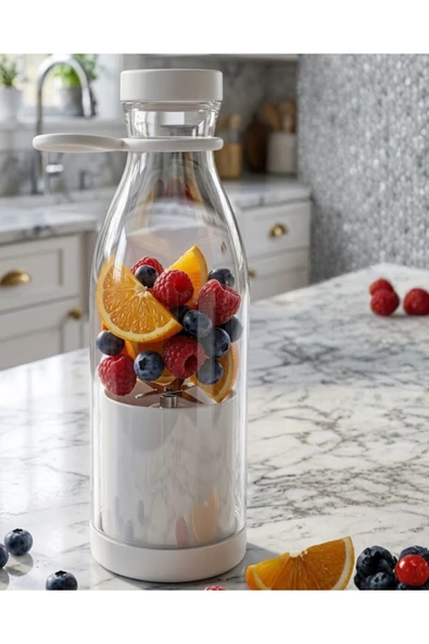 SAYARMARKT Şarjlı Taşınabilir Blender 380 ml USB Kablosuz Smoothie ve Meyve Karıştırıcı ürün görseli 1