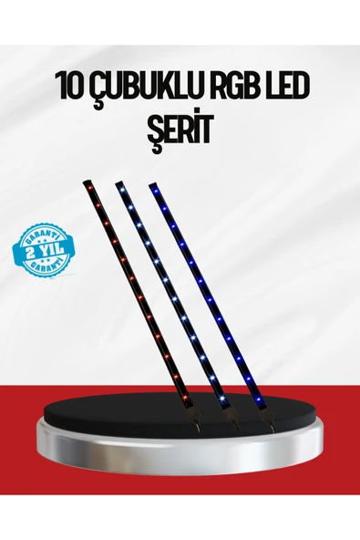 SAYARMARKT Kayan Yıldız LED Aydınlatma 10 Çubuk Dış Mekan Uyumlu ürün görseli 1
