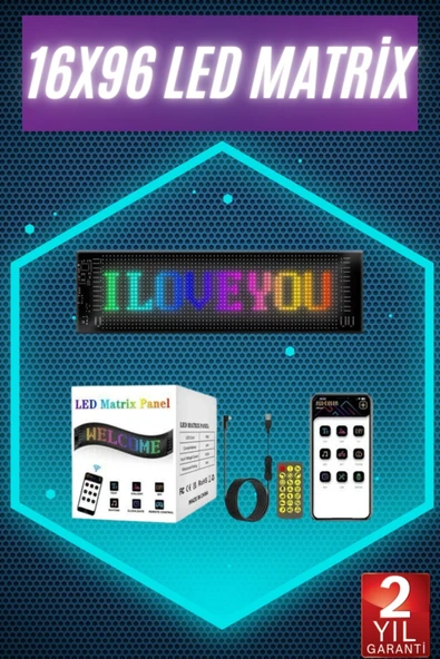 SAYARMARKT Küçük Boy Matrik LED Panel - Resim 4