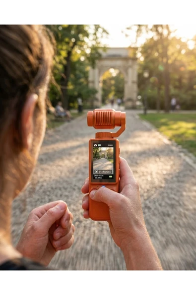 SAYARMARKT 4K Ultra HD Gimbal Kamera Sabitleyici ve 180 Derece Hareketli Lensli Vlog Kamera ürün görseli 1