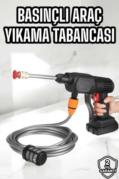 SAYARMARKT Yeni Nesil Araç Yıkama Şarjlı Tabancası Basınçlı Su Hazneli ürün görseli 1