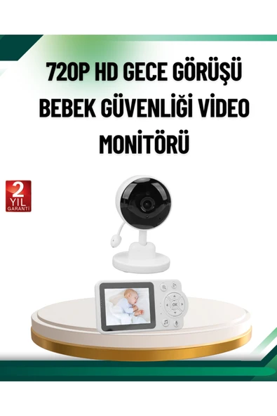 SAYARMARKT Sesli ve Görüntülü Bebek Kamerası Sıcaklık Takipli ürün görseli 1