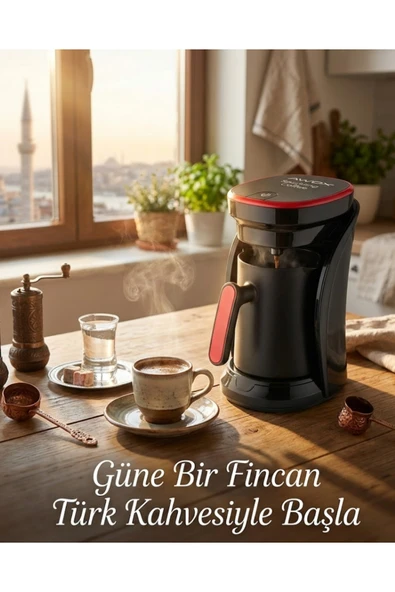 SAYARMARKT Bol Köpüklü Türk Kahvesi Makinesi Sesli İkaz ve Otomatik Kapanma Özellikli ürün görseli 1