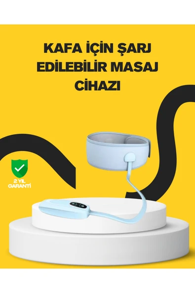 SAYARMARKT Baş ve Şakak Masaj Aleti Isı Destekli Derin Rahatlama ürün görseli 1