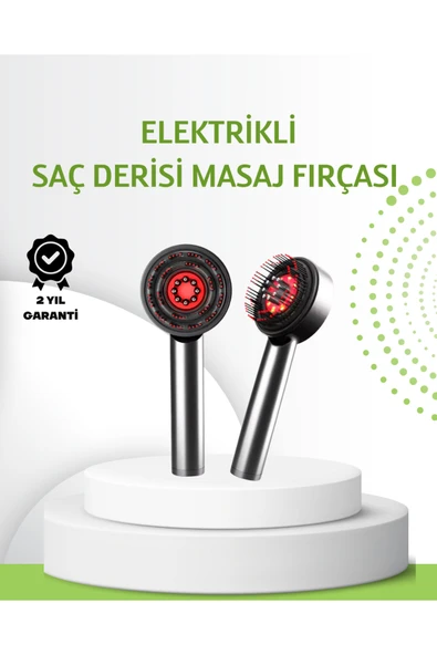 SAYARMARKT Şarjlı Saç Derisi Masaj Cihazı Kırmızı Işık ve 3D Tarak Dişli ürün görseli 1
