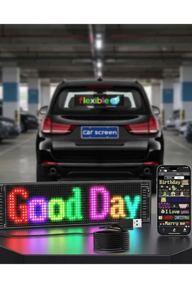 SAYARMARKT Akıllı LED Ekran Paneli Uygulama Kontrollü Yazı ve Animasyon Gösterimi ürün görseli 1