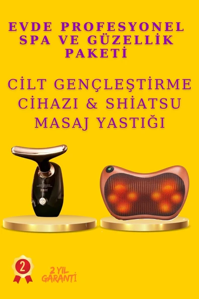 SAYARMARKT Spa ve Güzellik Paketi Yüz Gençleştirme Cihazı Masaj Yastığı Evde Bakım Seti ürün görseli 1