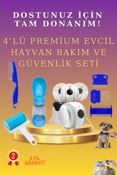 SAYARMARKT Kedi ve Köpek İçin 4’lü Avantajlı Bakım Paketi - Premium Güvenlik ve Temizlik Seti ürün görseli 1