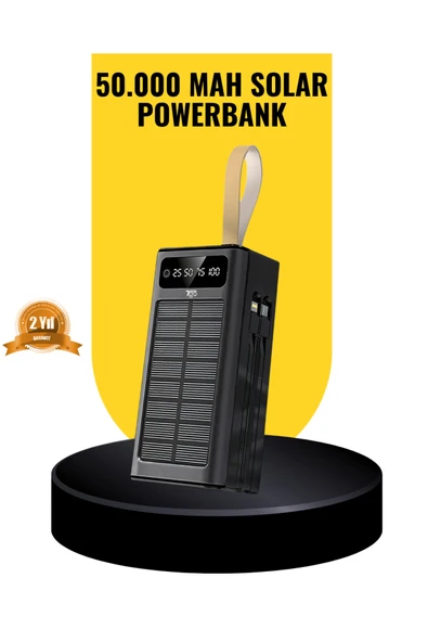 SAYARMARKT Taşınabilir Güneş Panelli Powerbank Çoklu Cihaz Şarj Destekli ürün görseli 1