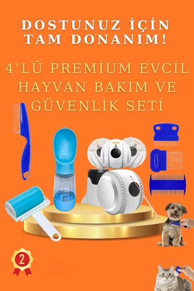 SAYARMARKT Yeni Sahiplenenler İçin 4’lü Evcil Hayvan Başlangıç Seti - Premium Bakım ve Konfor Paketi ürün görseli 1