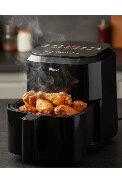 SAYARMARKT Yağsız Pişirme Teknolojili 4L Cam Hazneli Dokunmatik Airfryer 1360W ürün görseli 1