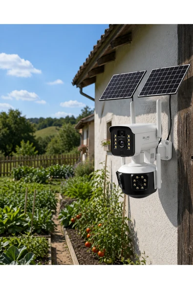 SAYARMARKT Güneş Enerjili Arıcı Kamerası 4G SIM Kartlı 9MP Üç Lens Yayla Güvenlik Kamerası 2 Yıl Garantili ürün görseli 1