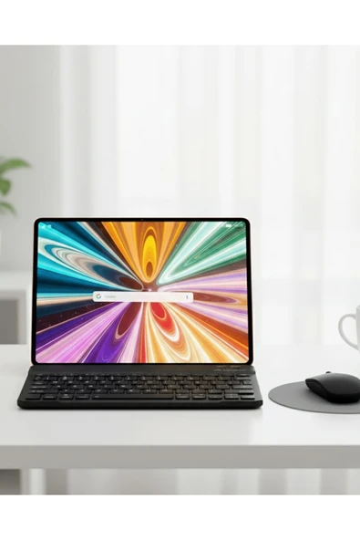 SAYARMARKT Klavyeli Tablet PC Kalem Kılıf ve Ekran Koruyucu Hediyeli Android Set ürün görseli 1