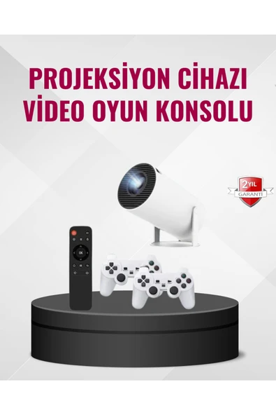 SAYARMARKT Kablosuz Mini Projeksiyon Cihazı Oyun ve Film İçin Taşınabilir Ev Sineması ürün görseli 1