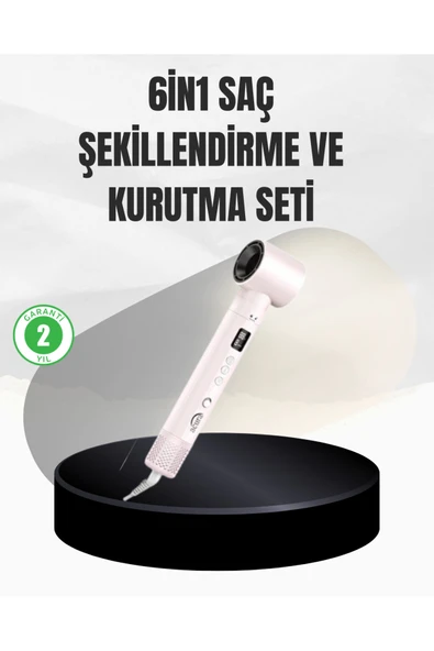SAYARMARKT 6 Başlıklı Hızlı Kurutma ve Bukle Şekillendirme Seti ürün görseli 1