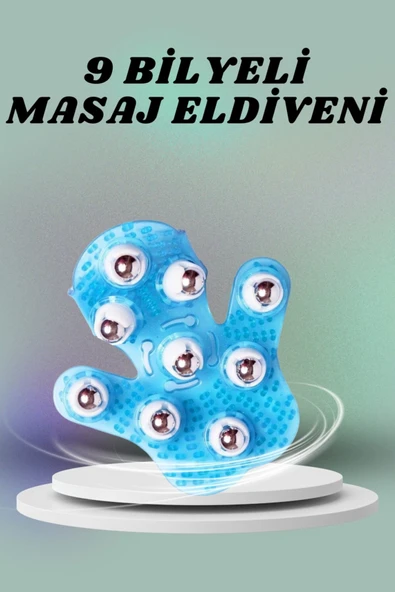 SAYARMARKT 9 Bilyeli Masaj Eldiveni Gençleştirme - Resim 3