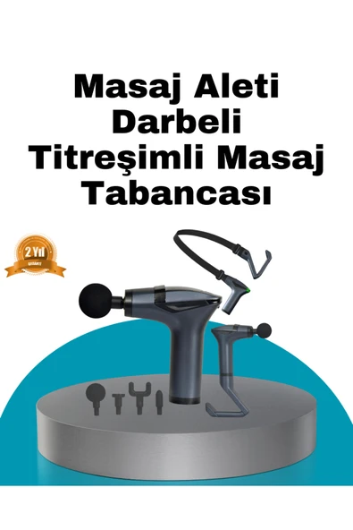 SAYARMARKT Taşınabilir 3in1 Masaj Aleti Şarjlı Titreşimli Esneme Bantlı ürün görseli 1