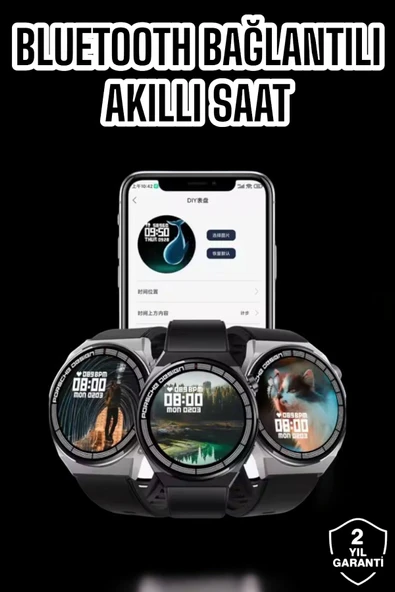 SAYARMARKT Akıllı Saat GPS VE NFC Özelliği Sesli Görüşme Dokunmstik Ekran ürün görseli 1