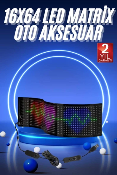 SAYARMARKT Mobil Uyumlu 16x64 Oto LED Panel ürün görseli 1