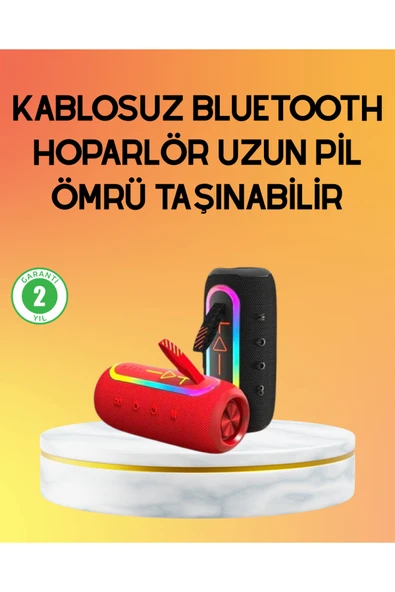 SAYARMARKT Yüksek Ses Kaliteli Kablosuz Hoparlör LED Işıklı ürün görseli 1