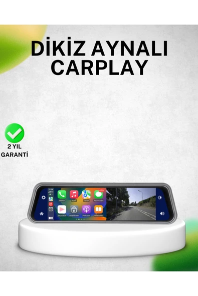 SAYARMARKT 10 İnç Tam Dokunmatik Dikiz Aynası Kamera Ön Arka Full HD ürün görseli 1